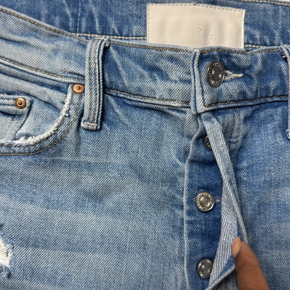 MOTHER The Tomcat Distressed Straight Leg Jeans size 29 - Picture 6 of 12